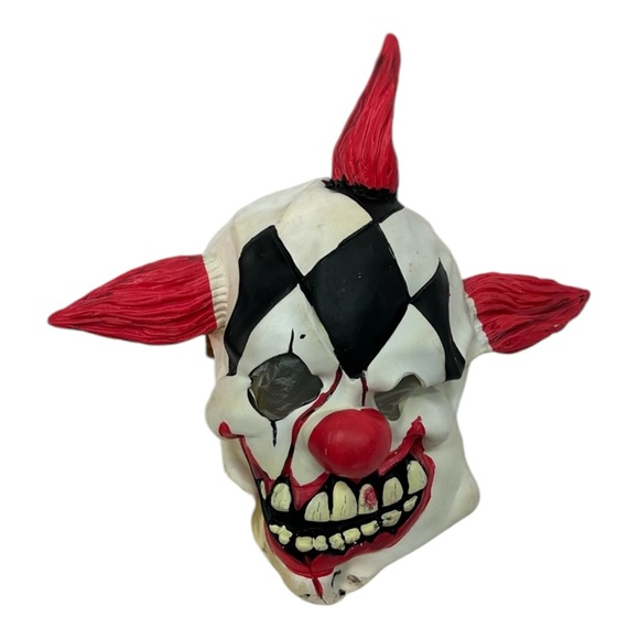 Halloween Rubie's Costume Co. Clown Mask 3/4 Child’s Die Laughing Latex - Picture 1 of 8